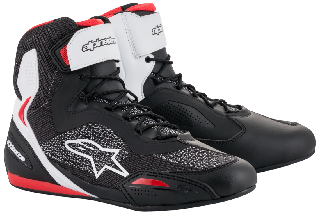 Мотоботы Alpinestars Faster-3 Rideknit Black/White/Red купити від